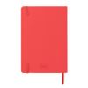 Бизнес-блокнот "RILY", формат А5,  красный, блок в точку, ярко-красный