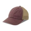 Бейсболка TEON, 5 клиньев, пластиковая застёжка, бордовый, бежевый