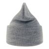 Шапка вязаная PURE с отворотом из пряжи Polylana, светло-серый меланж