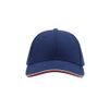 Бейсболка PILOT PIPING SANDWICH, 6 клиньев, металлическая застежка, синий