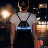 Рюкзак мешок "Shift" со светоотражающей молнией, чёрный, 36*41 см, полиэстер 210D, черный