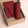 Набор подарочный OFFICEKIT: термос, ежедневник, ручка,  стружка, коробка, красный
