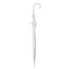 Зонт-трость с пластиковой ручкой, полуавтомат; белый; D=103 см; нейлон, белый