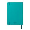 Бизнес-блокнот "RILY", формат А5, бирюзовый, блок в точку