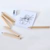 Набор цветных карандашей с раскрасками и точилкой "Figgy", 7,4х9х1,5см, дерево, картон, бумага, коричневый