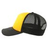 Бейсболка RAPPER-S, 5 клиньев, пластиковая застёжка, желтый, черный