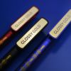 Ручка шариковая GLOSSY GOLD, красный металлик/золотой, пластик, металл, красный, золотистый
