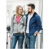 Толстовка женская CLASSIC HOODY FULL ZIP 300, серый меланж