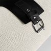 Плед "Belt"; белый; 130 х 180 см; 100% акрил, с поясом