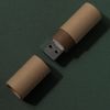 USB flash-карта TUBE (8Гб), натуральная, 6,0х1,7х1,7 см, картон, натуральный