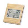Часы настольные, метеостанция "BEHOX", 13 x 13 x 2.4 см, бамбук, бежевый
