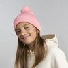 Шапка вязаная детская с помпоном KID WIND-S, розовый