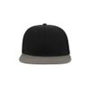 Бейсболка "SNAP BACK", 6 клиньев,  пластик. застежка, черный с серым, 100% п/э,100% х/б, 400 гр/м2, черный, серый