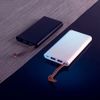 Универсальный аккумулятор STRAP (10000mAh), черный с коричневым, 6,9х13,2х1,5 см, пластик, шт, черный