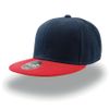 Бейсболка "SNAP BACK", 6 клиньев, пластик. застежка, синий с красным, 100% п/э,100% х/б, 400 гр/м2, синий, красный