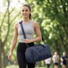 Сумка спортивная "Gym" т.синяя; 45х21х20 см; из водостойкого материала., темно-синий