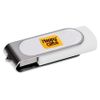 USB flash-карта "Dropex" (8Гб), белый, серебристый