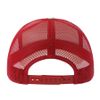 Бейсболка RAPPER COTTON-S, 5 клиньев, пластиковая застёжка, белый, красный