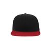 Бейсболка SNAP BACK, 6 клиньев, пластиковая застежка, черный, красный