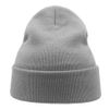 Шапка вязаная  двойная Wind-S, светло-серый