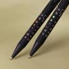 Ручка шариковая FACTOR BLACK со стилусом, черный, оранжевый