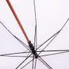 Зонт-трость с деревянной ручкой, полуавтомат; белый; D=103 см, L=90см; нейлон, белый