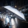 Зонт складной "Reflect", полуавтомат, светоотражающий серый