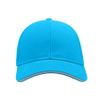 Бейсболка LIBERTY SANDWICH, 6 клиньев, сэндвич, металлическая застежка, бирюзовый