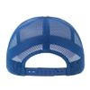 Бейсболка RAPPER COTTON-S, 5 клиньев, пластиковая застёжка, белый, ярко-синий