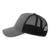 Бейсболка RAPPER COTTON-S, 5 клиньев, пластиковая застёжка, темно-серый, черный