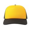 Бейсболка RAPPER-S, 5 клиньев, пластиковая застёжка, желтый, черный