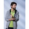 Толстовка  мужская Classic Hoody Full Zip, меланж _L, 85% хлопок, 15% вискоза, 300 грм2, серый меланж