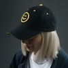 Образец бейсболка CUSTOM MERCH, 6 клиньев, металлическая застёжка с логотипом, черный