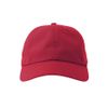Бейсболка DAD HAT-S, 6 клиньев, металлическая застежка, красный