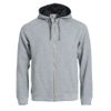 Толстовка мужская CLASSIC HOODY FULL ZIP 300, серый меланж