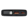 Универсальный аккумулятор LAN 10 (10000мАч) с быстрой зарядкой и встроенным кабелем type-c, серебристый