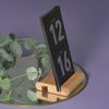 Подставка под телефон «Мини» 8 x 8 x 2 см, пазы 1 см. и 1,4 см, бук, светло-коричневый