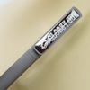 Ручка шариковая GLOSSY GUN с покрытием soft touch, серый, серебристый