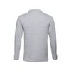 Рубашка-поло мужская BERN 210 с длинным рукавом, серый меланж