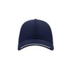 Бейсболка ESTORIL, 6 клиньев, застежка на липучке, темно-синий, белый