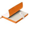 Ежедневник недатированный Stellar, А5, белый, кремовый блок в линейку, с оранжевым обрезом, белый, оранжевый