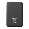 Универсальный аккумулятор Flash 5 (5000 мАч) с подсветкой и soft touch, черный, 9,8х6.3х1,3 см