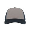 Бейсболка RAPPER CANVAS-S, 5 клиньев, пластиковая застёжка, серый, темно-синий