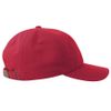 Бейсболка DAD HAT-S, 6 клиньев, металлическая застежка, красный