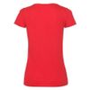 Футболка "Lady-Fit V-Neck T", красный_L, 95% х/б, 5% эластан, 210 г/м2, ярко-красный