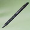 Ручка шариковая FACTOR BLACK со стилусом, черный, зеленый