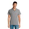 Рубашка поло мужская SUMMER II, серый меланж, 2XL, 85% хлопок, 15% вискоза, 170 г/м2, серый меланж