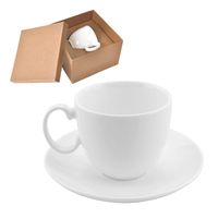 Чайная пара  "Романтика" в подарочной упаковке, белый