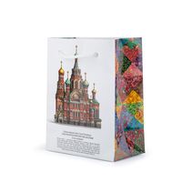 Пакет маленький Сугревъ с изображением собора   "Спаса на Крови", разные цвета