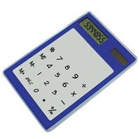 Калькулятор "Touch Panel", синий, белый